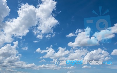 Clouds In The Blue Sky Stock Photo