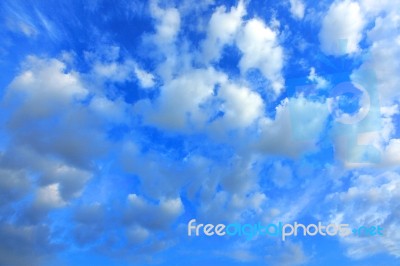 Clouds On Blue Sky3 Stock Photo