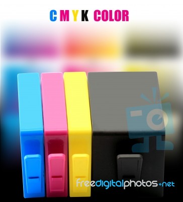 CMYK Ink Stock Photo