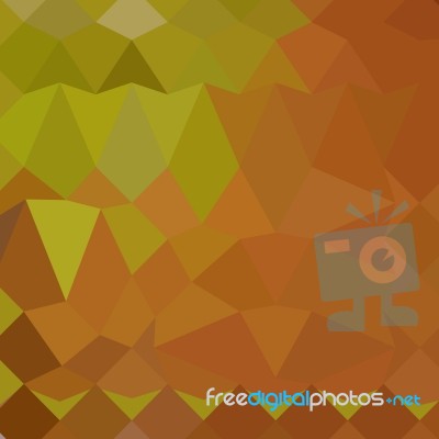 Cocoa Brown Abstract Low Polygon Background Stock Image