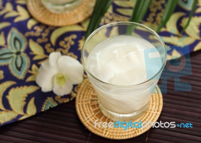 Coconut Juice Stock Photo
