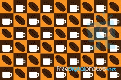 Coffee Cup And Bean Stock Image