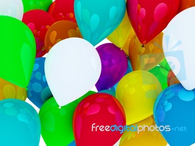 Colored Balloons Stock Image