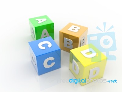Colored Blocks Stock Image