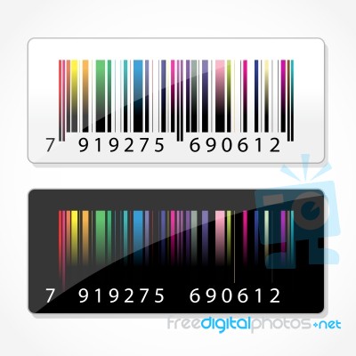 Colorful Barcode Stock Image