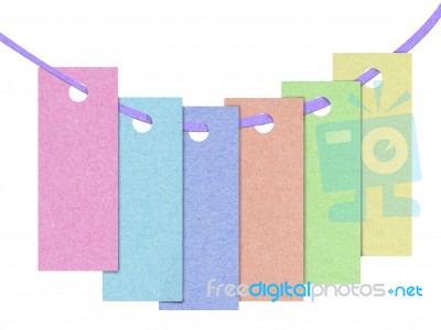 Colorful Blank Tags Stock Image