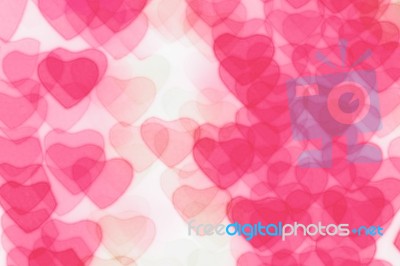 Colorful Heart Shapes Stock Photo