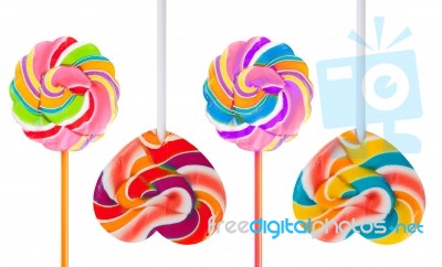 Colorful Lollipop Stock Photo
