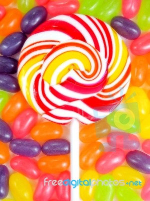 Colorful Lollipop Stock Photo