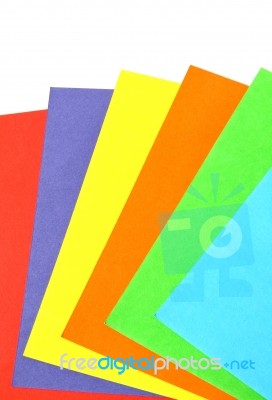 Colorful Paper Set Stock Photo