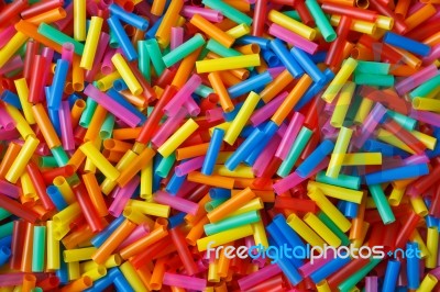 Colorful Plastic Tubes  Stock Photo