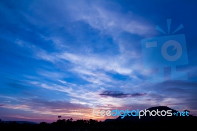 Colorful Sunset Abstract For Background Stock Photo