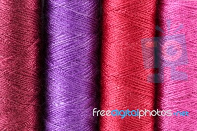 Colorful Threads Stock Photo