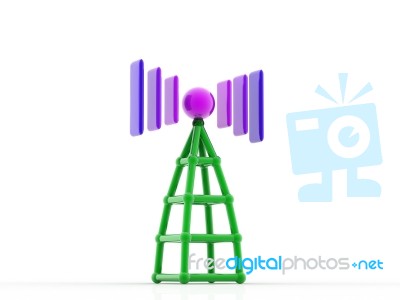 Communication Antenna Stock Image