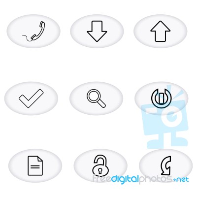 Communication Icons Stock Image