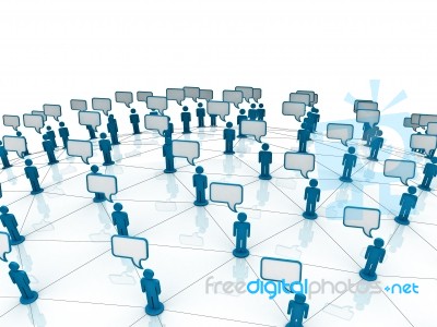 Communication Network Stock Image