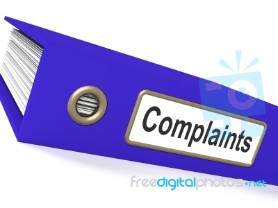 Complaints File Stock Image