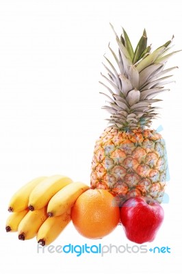 Composition With Fruits Stock Photo