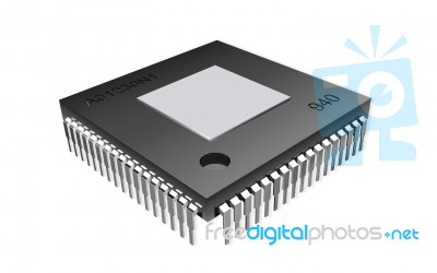 Computer Chip Stock Photo