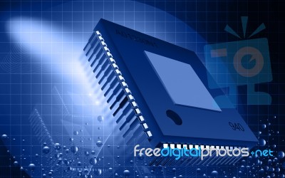 Computer Chip Stock Image