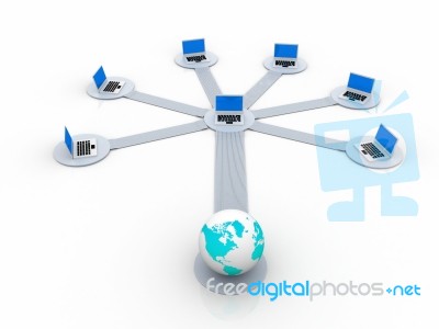 Computer Network Stock Image