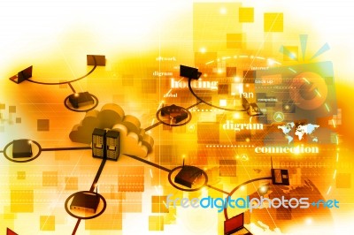 Computer Network Stock Image