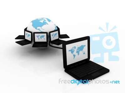 Computer Network Stock Image