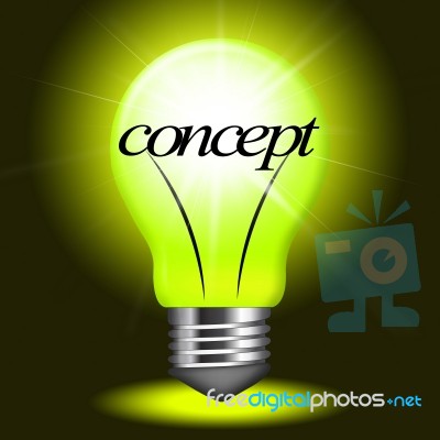 Concept Concepts Indicates Notion Think And Theory Stock Image