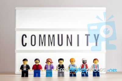 Concept Of Community. The Crowd Weird People Stock Photo