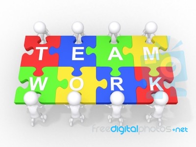 Concept Of Teamwork Stock Image