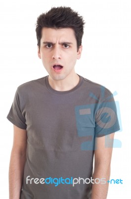 Confused Man Stock Photo