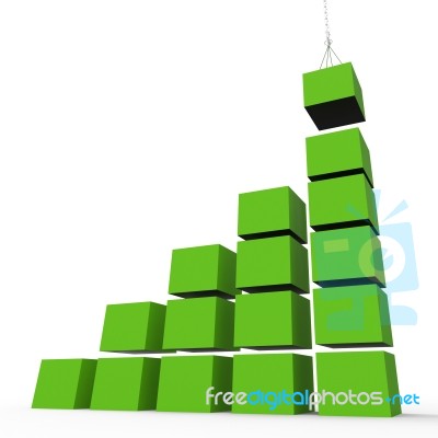 Construction Growth Means Building Activity And Development Stock Image