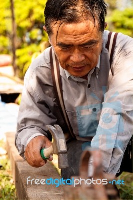 Construction Worker Stock Photo