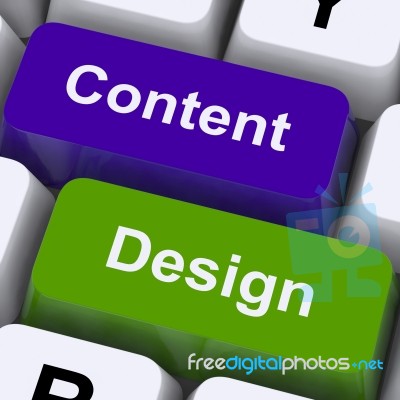 Content And Design Keys Stock Image