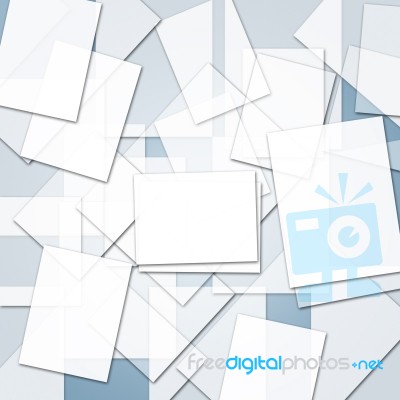 Copyspace Background Represents Blue Blank And Paper Stock Image