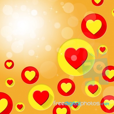 Copyspace Hearts Means Valentine Day And Blank Stock Image