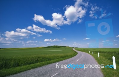 Countryside Road Stock Photo