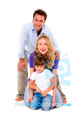 Couple With Daughter Stock Photo