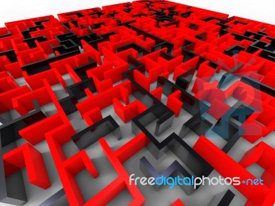 Crazy Maze Stock Image