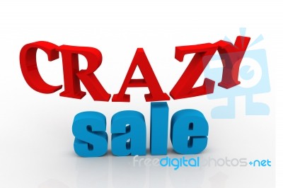 Crazy Sale Stock Image