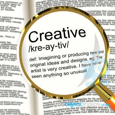 Creative Definition Magnifier Stock Image