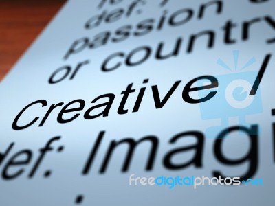 Creative Word Stock Photo