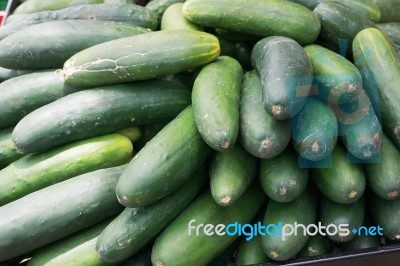 Cucumbers Bunched Together Stock Photo