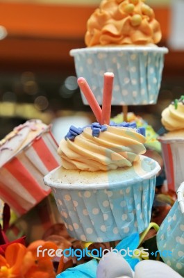 Cup Cake Stock Photo