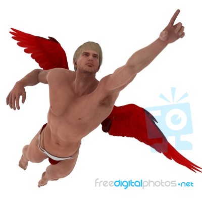 Cupid In The Air Stock Image