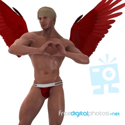 Cupid's Heart Stock Image