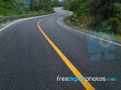 Curve Road Stock Photo