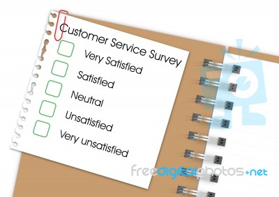 Customer Service Survey Stock Image