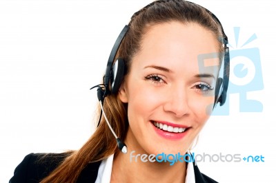 Customer Service Woman Stock Photo