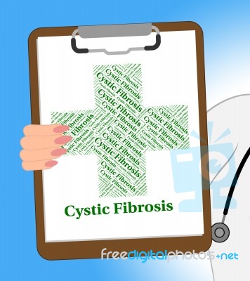 Cystic Fibrosis Indicates Gastroenteritis Illness And Attack Stock Image
